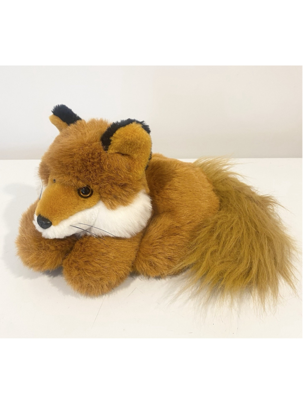 Vintage 1992 Polar Puff Laying Fox Plush Mighty Star Chilton Stuffed Animal 12"